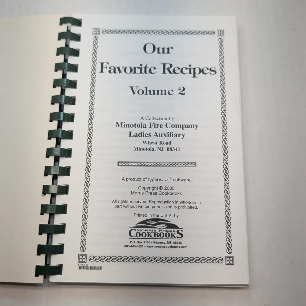 Morris Press Cookbooks minotola fire
